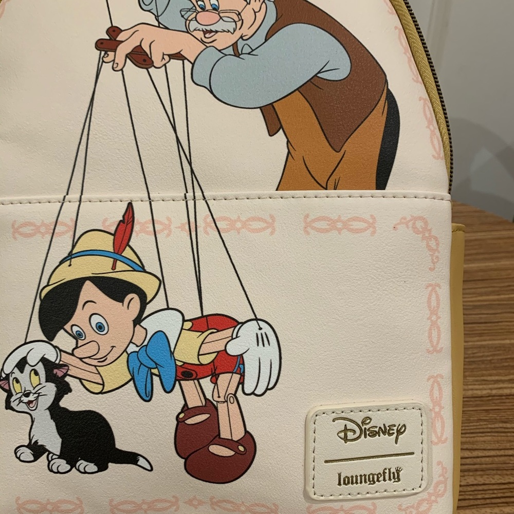 Loungefly Disney Pinocchio Mini Backpack NWT - Picture 4 of 5